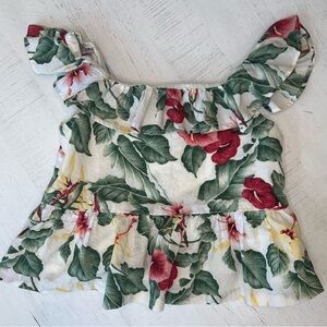 Janie and Jack Floral Hawaiian Top for Girls